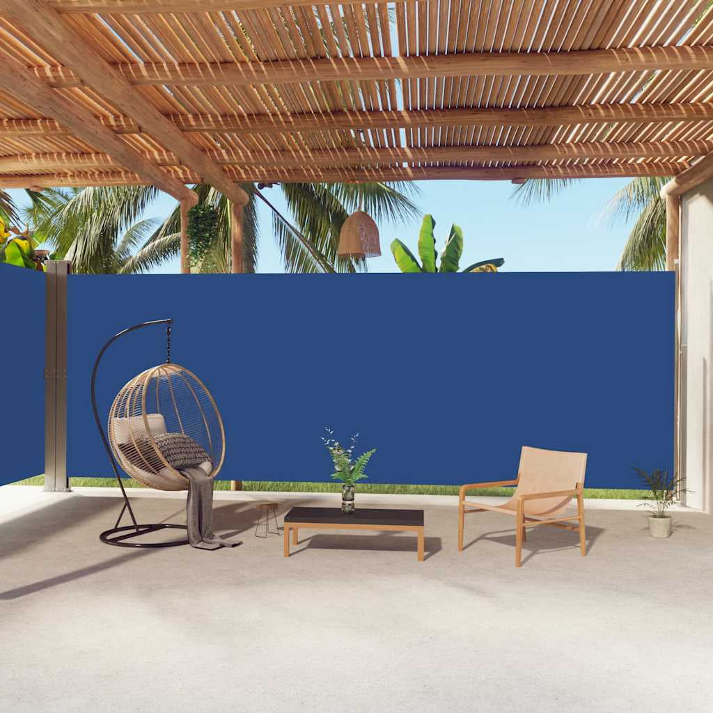 Vidaxl Toldo Lateral Retráctil Azul 220x1000 Cm_1