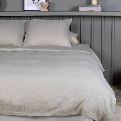 Venture Home Juego De Ropa De Cama Mila Algodón Gris Claro 220x240 Cm / Vetonek_5