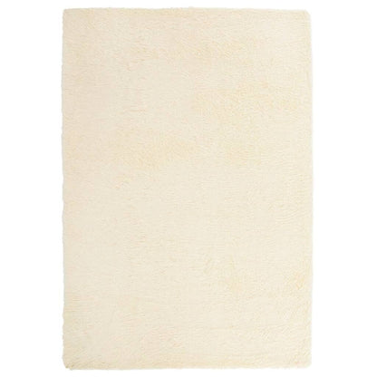 Vidaxl Alfombra Peluda De Pelo Largo Navarra Crema 200x290cm Poliéster_0