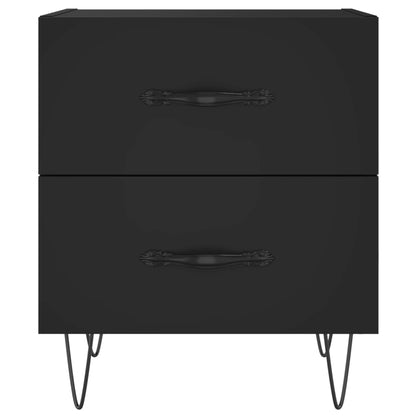 Mesitas De Noche 2 Uds Madera Ingeniería Negro 40x35x47,5 Cm_4