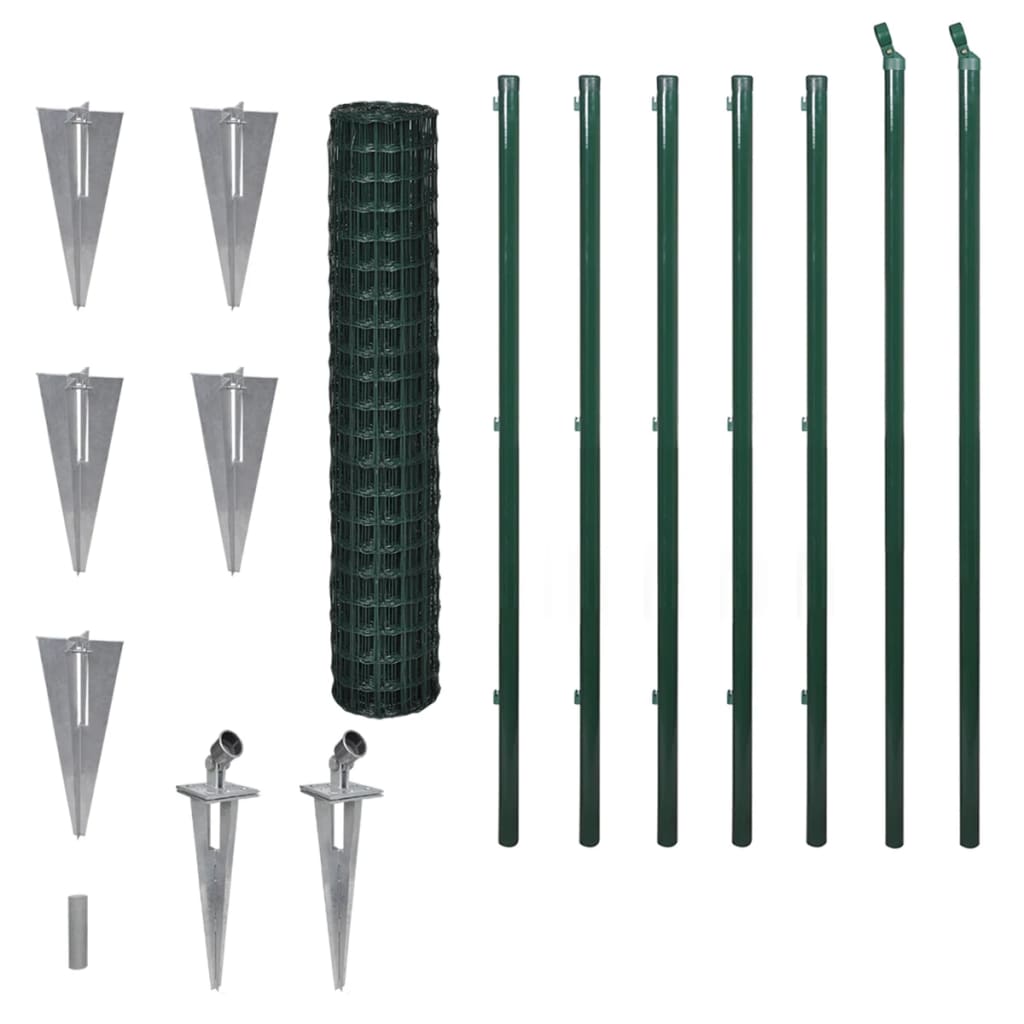 Set De Euro Valla Acero Verde 10x1,5 M / Vetonek_3