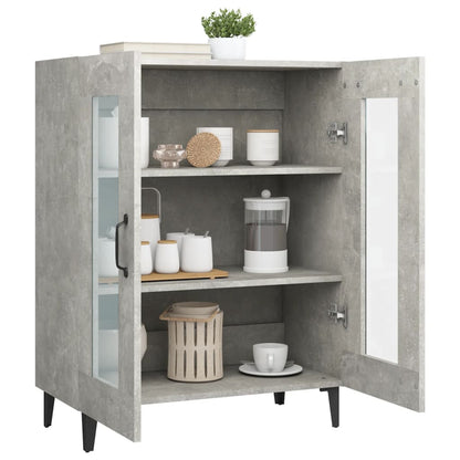 Aparador De Madera De Ingeniería Gris Hormigón 69,5x34x90 Cm / Vetonek_1