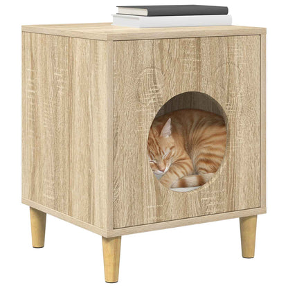 Casa Para Gatos Sonoma 42,5 X 40 X 53 Cm Madera De Ingeniería_2