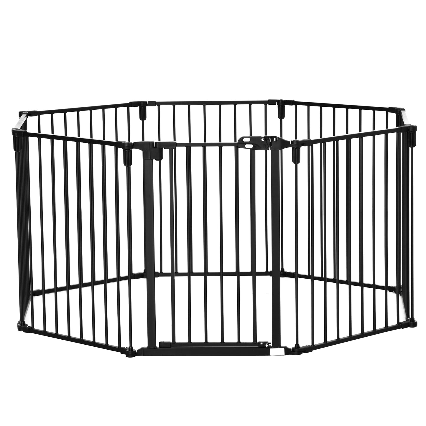 Pawhut Parque Para Perros Plegable 8 Vallas 60x76cm Con Puerta Y Doble Cerradura_0