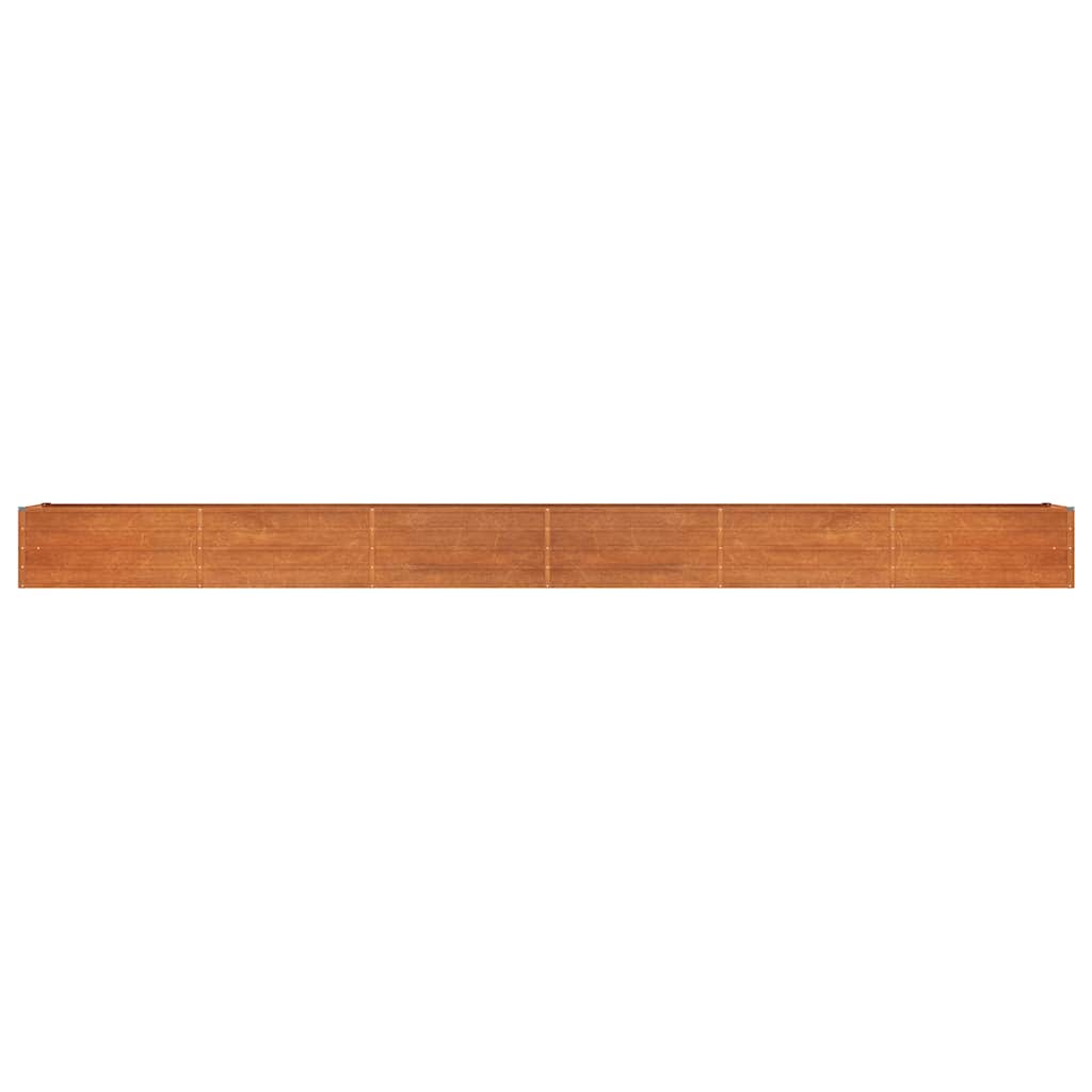 Arriate Oxidado De Acero Corten 600x80x45 Cm_3