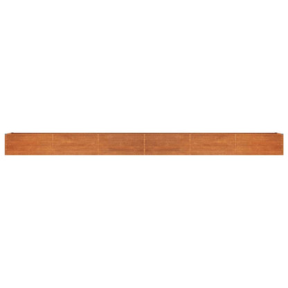 Arriate Oxidado De Acero Corten 600x80x45 Cm_3