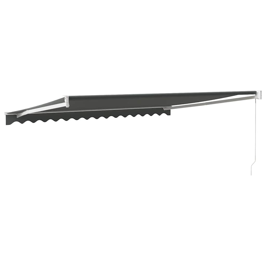 Toldo Retráctil Aluminio Y Tela Gris Antracita 4,5x3 M_4