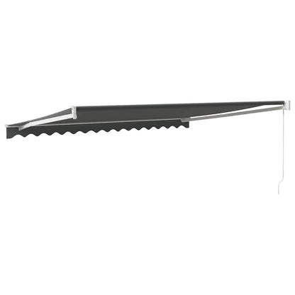 Toldo Retráctil Aluminio Y Tela Gris Antracita 4,5x3 M_4