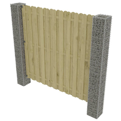 Postes De Gaviones Jardín 2 Uds Acero Galvanizado 20x20x190 Cm / Vetonek_1