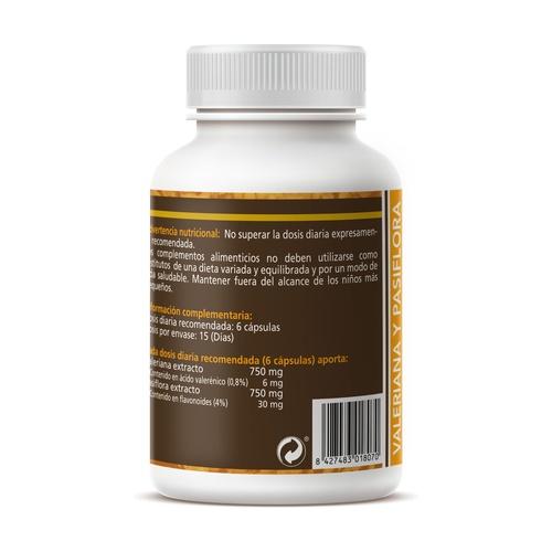 Pasiflora y Valeriana Sotya, 90 cápsulas 450 mg