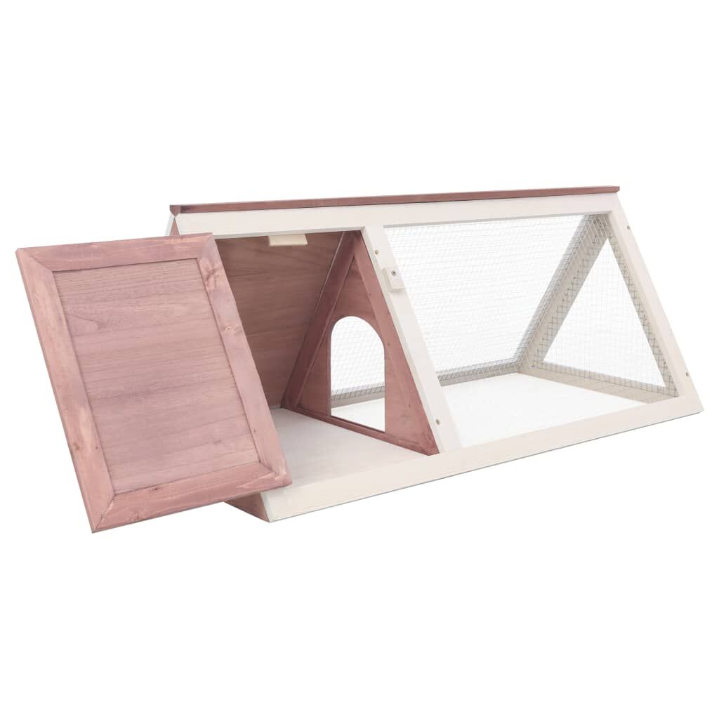Vidaxl Conejera Jaula De Animales De Madera Marrón_3