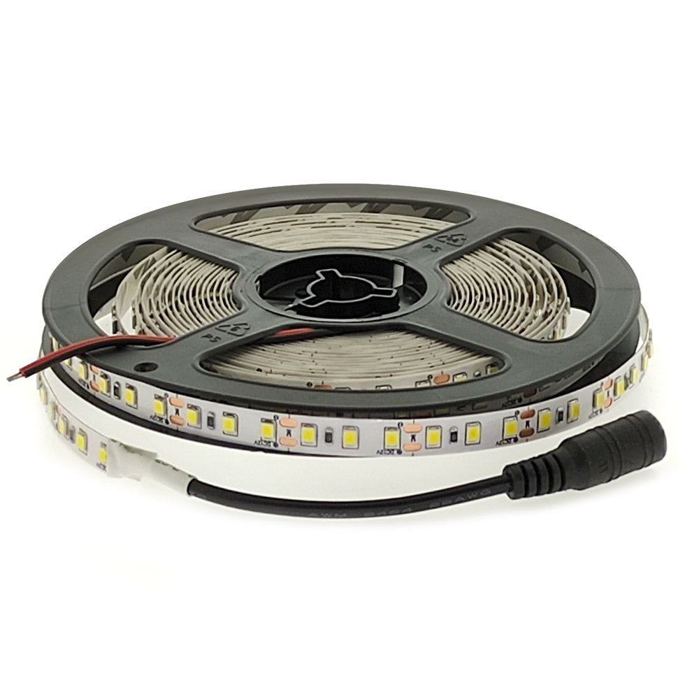 Tira Led Monocolor Smd2835, Dc12v, 5m (120led/m), 25w, Ip20, Blanco Frío_3