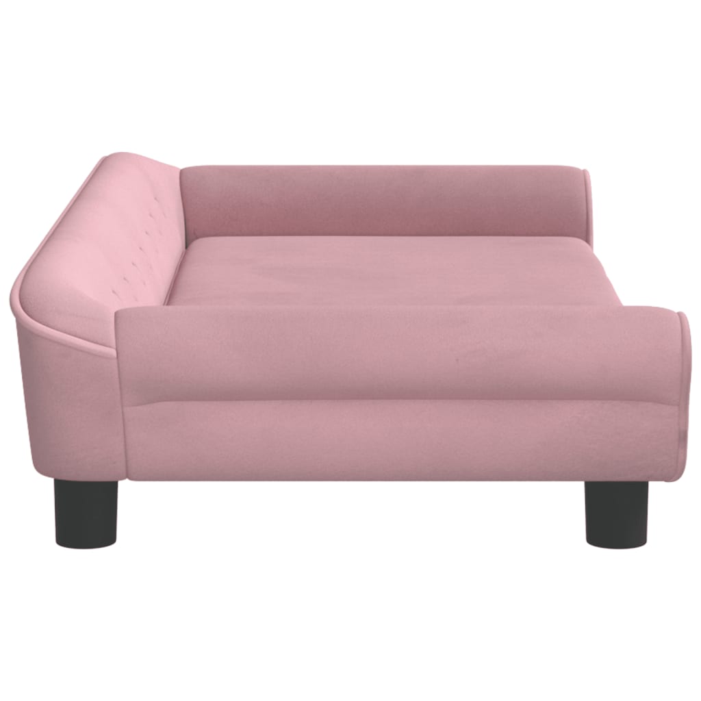 Cama Para Perros De Terciopelo Rosa 100x50x21 Cm / Vetonek_1