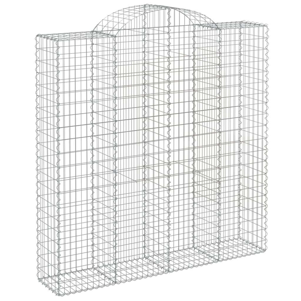 Cestas De Gaviones 2 Uds Forma De Arco Hierro 200x50x200/220 Cm_2