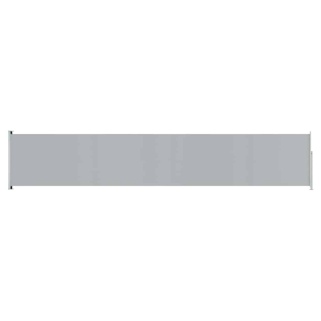 Vidaxl Toldo Lateral Retráctil De Jardín Gris 117x600 Cm_0