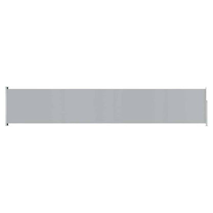 Vidaxl Toldo Lateral Retráctil De Jardín Gris 117x600 Cm_0