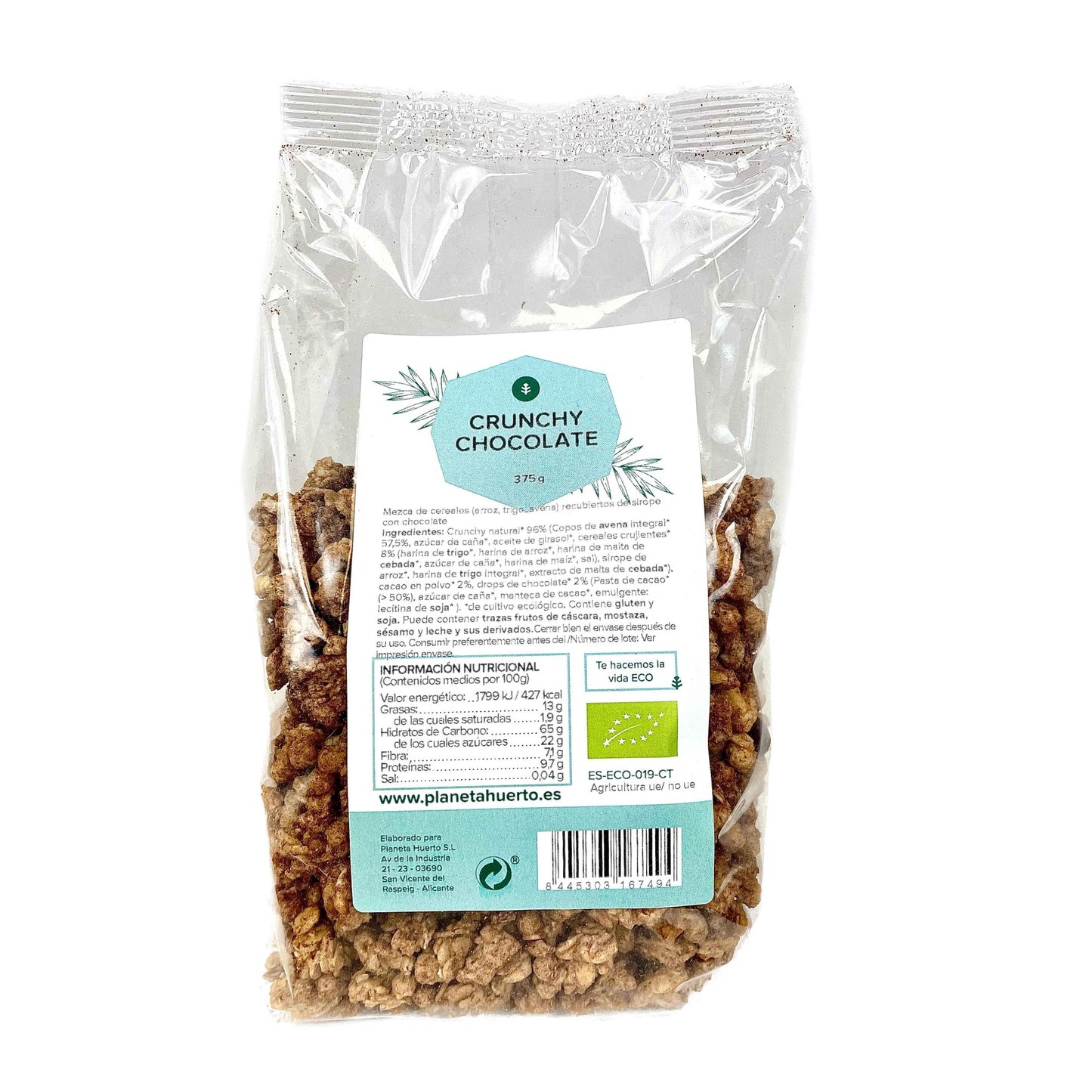 Muesli crunchy chocolate ECO Planeta Huerto 375 g