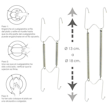 Cuelgaplatos Muelle Para Platos De Ø 13 A 18 Cm._1