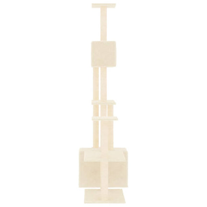 Vidaxl Rascador Para Gatos Con Postes De Sisal Crema 180 Cm_3