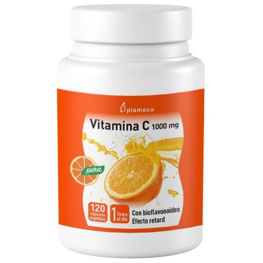 Plameca - Vitamina C 1000 Mg, Con Bioflavonoides, Efecto Retard, Potencia El Funcionamiento Del Sistema Inmunológico_0