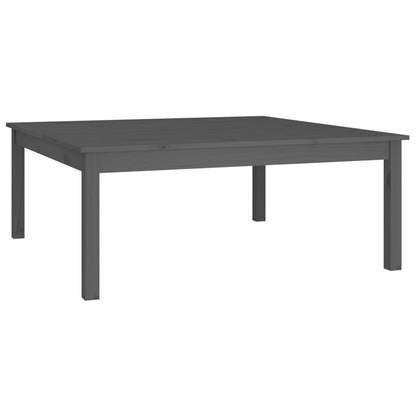 Mesa De Centro De Madera Maciza De Pino Gris 100x100x40 Cm_0