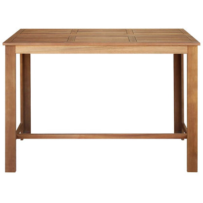 Mesa De Bar De Madera Maciza De Acacia 150x70x105 Cm_2