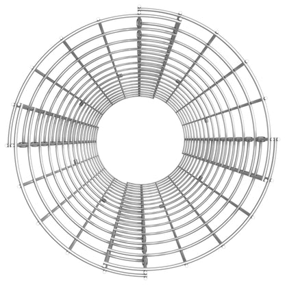 Poste Circular De Gaviones Acero Galvanizado Ø30x150 Cm / Vetonek_2