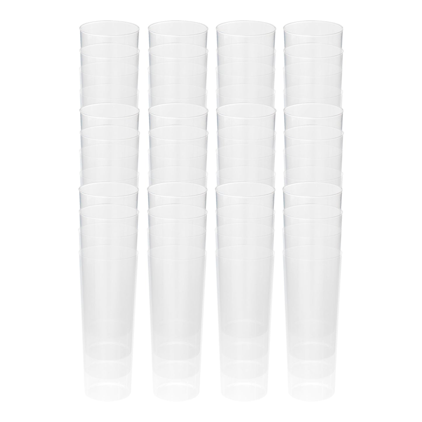 Pack De 48 Vasos Tubo Reutilizable 315ml