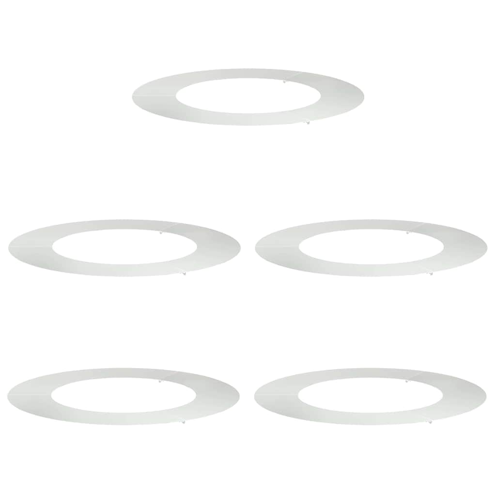 Adecuado Para Anillos De Árbol Plano 5 Pcs Plateado Ø50 / 80 Cm_0
