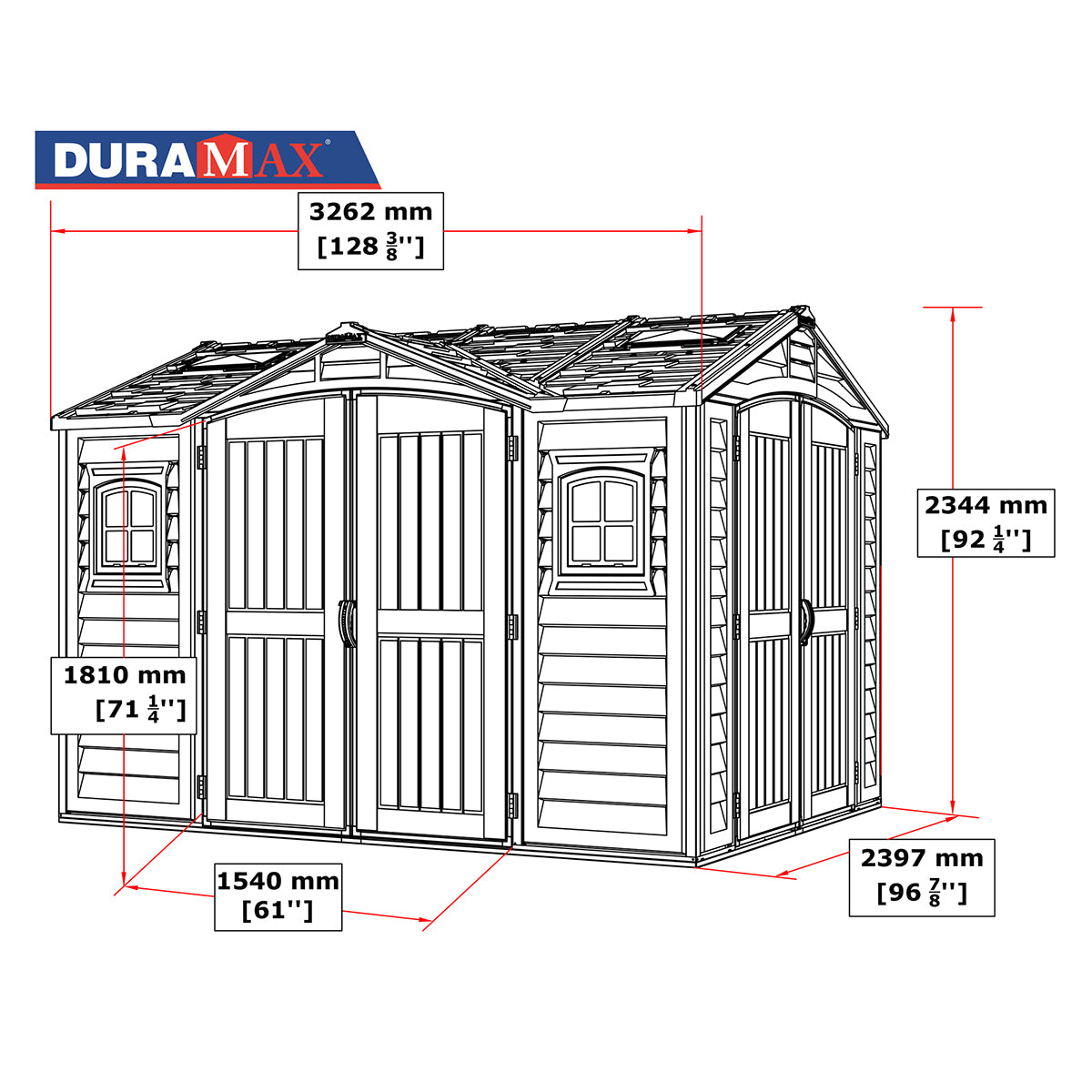 Caseta Jardín Apex Pro Plus 10.5×8 Pvc Gris Claro/oscuro_3