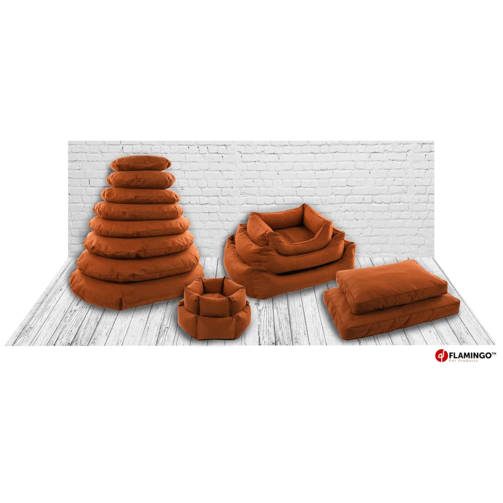 Flamingo Cama Perros Con Cremallera Ziva Hexagonal Terracota 50x18 Cm / Vetonek_2