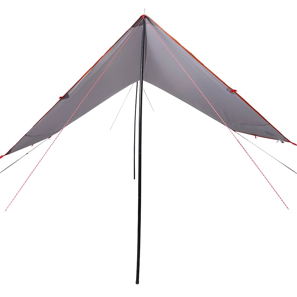 Lona De Camping Impermeable Gris Y Naranja 430x380x210 Cm_2