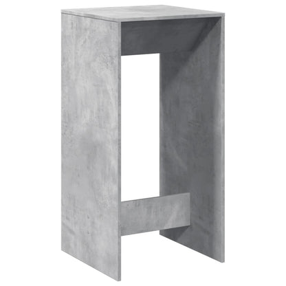 Mesa Alta De Bar Madera Ingeniería Gris Hormigón 51x50x103,5 Cm_0