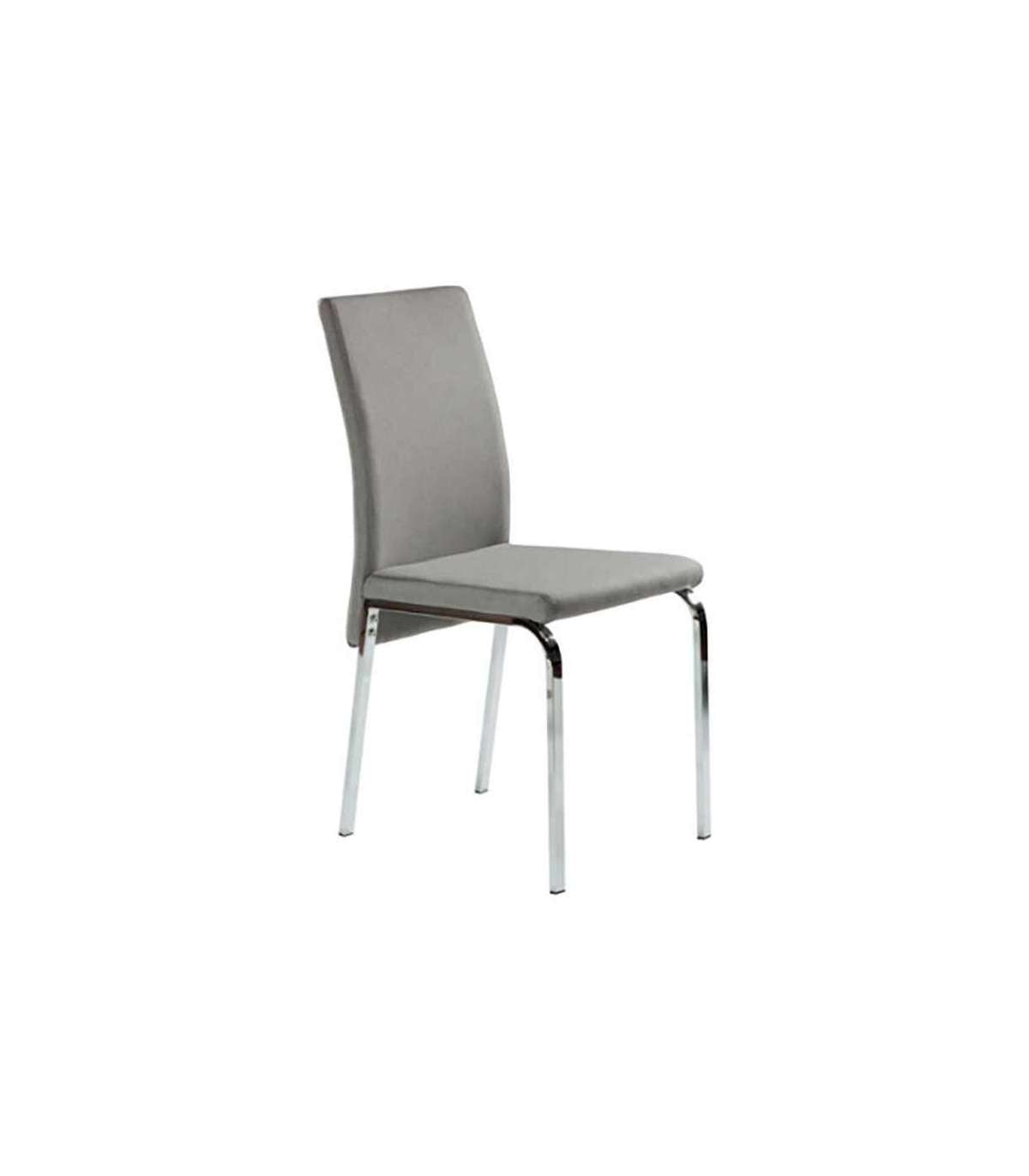 Silla Tierra Tapizada En Tejido Color Gris, 92 Cm(alto)43 Cm(ancho)44 Cm(largo)_0