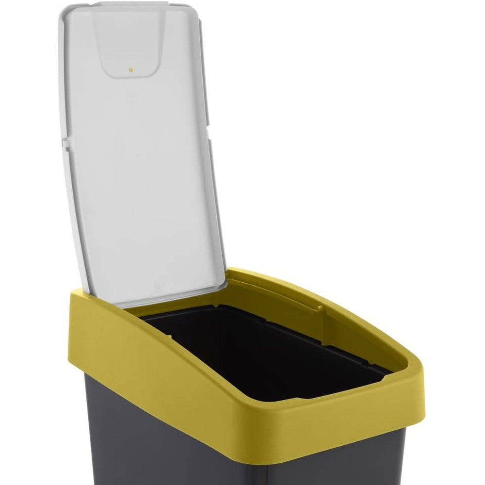 Cubo De La Basura Premium Con Tapa Abatible, Tacto Suave, 10 L, Magne, Amarillo_4