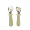Juego De Tenedor Y Cuchara - Verde Oliva.
