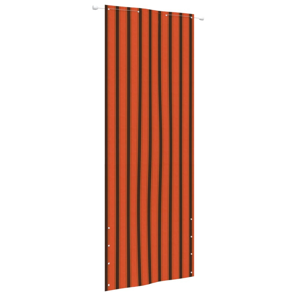 Vidaxl Toldo Pantalla Para Balcón Tela Oxford Naranja Marrón 80x240 Cm_0