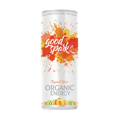 Pack 12 Bebidas Energéticas Bio Tropical Mix 250 ml Good Spark_0
