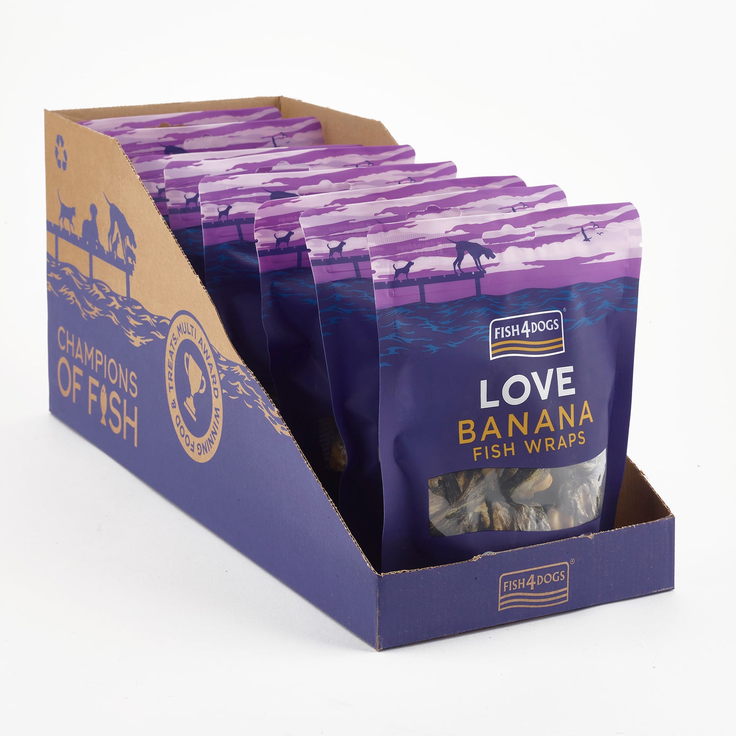 Fish4dogs Snack Natural Para Perros – Love Banana Con Pescado 100 G (pack De 10)_4