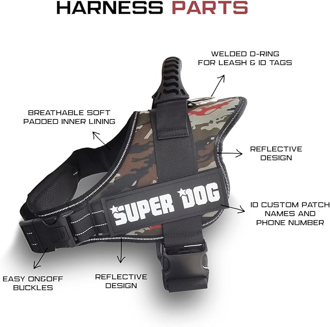 Edipets Arnés Para Perro Antitirones, Ajustable Y Personalizable_1