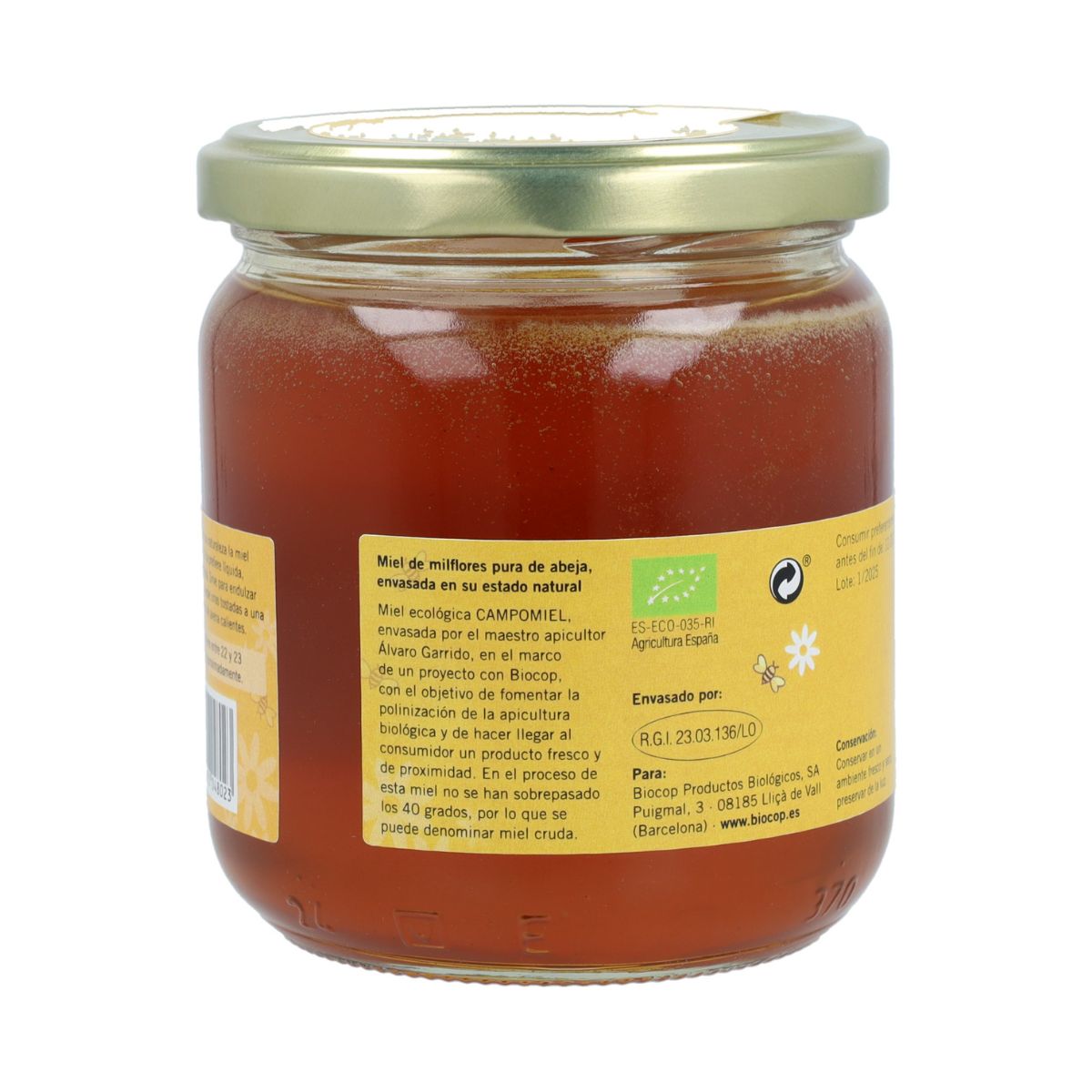 Miel Milflores Biocop 450 g