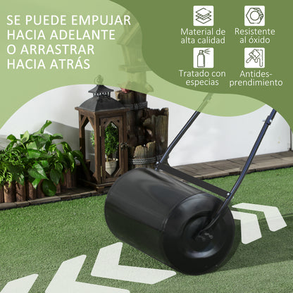 Durhand Rodillo De Césped Jardín Acero 38l Llena Agua Arena Φ32x50cm Asa_4