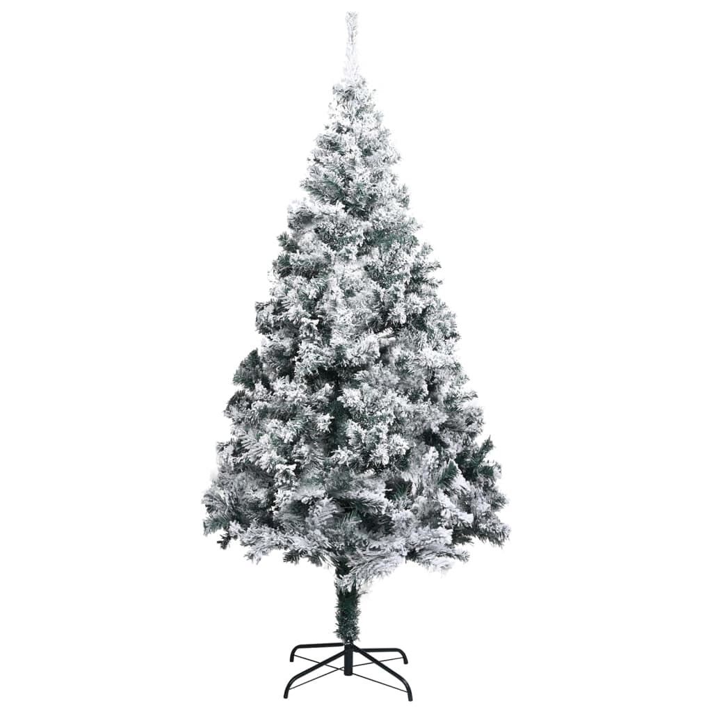 Vidaxl Árbol De Navidad Artificial Con Nieve Pvc Verde 300 Cm_1
