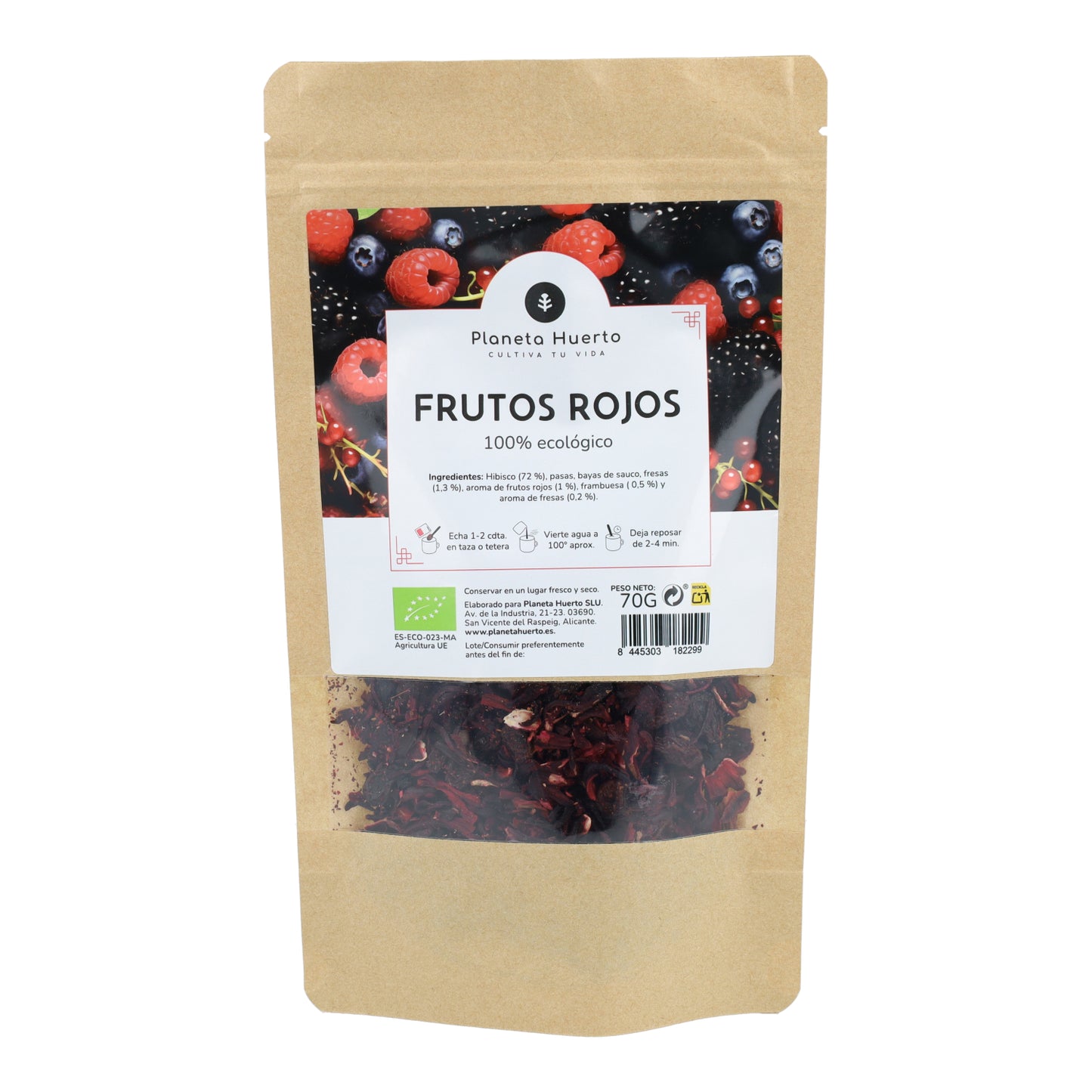 Frutos rojos ECO Planeta Huerto 70g