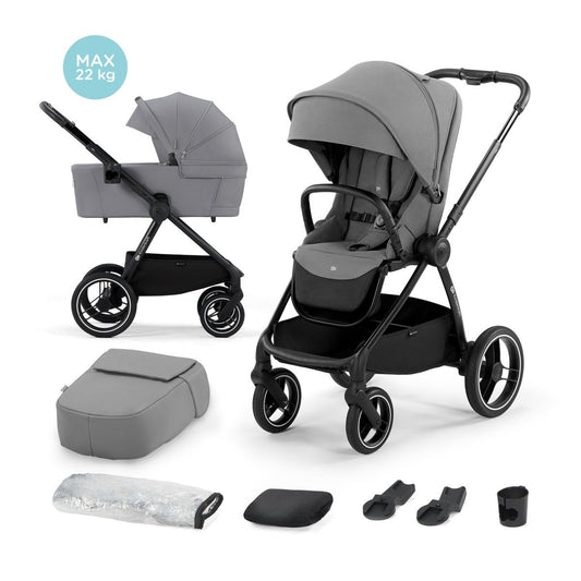 Carrito De Bebé Nea Dos Piezas Capazo Duro Hasta 22 Kg Platinum Grey_0