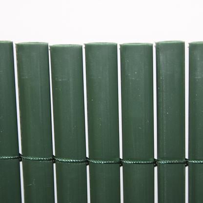 Cañizo Pvc Doble Cara| 1,5x3 M| Color Verde| Lamas 11 Mm| Composición 100% Pvc| Bridas Sujeción Incluidas_4