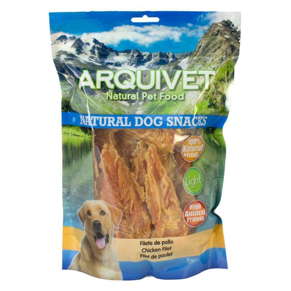 Snack natural para perros Filete de pollo Arquivet 1kg