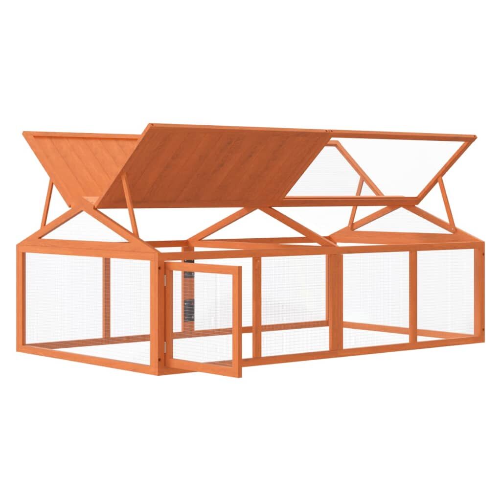 Vidaxl Corral De Madera Maciza Pino Marrón 200x112,5x74 Cm_3