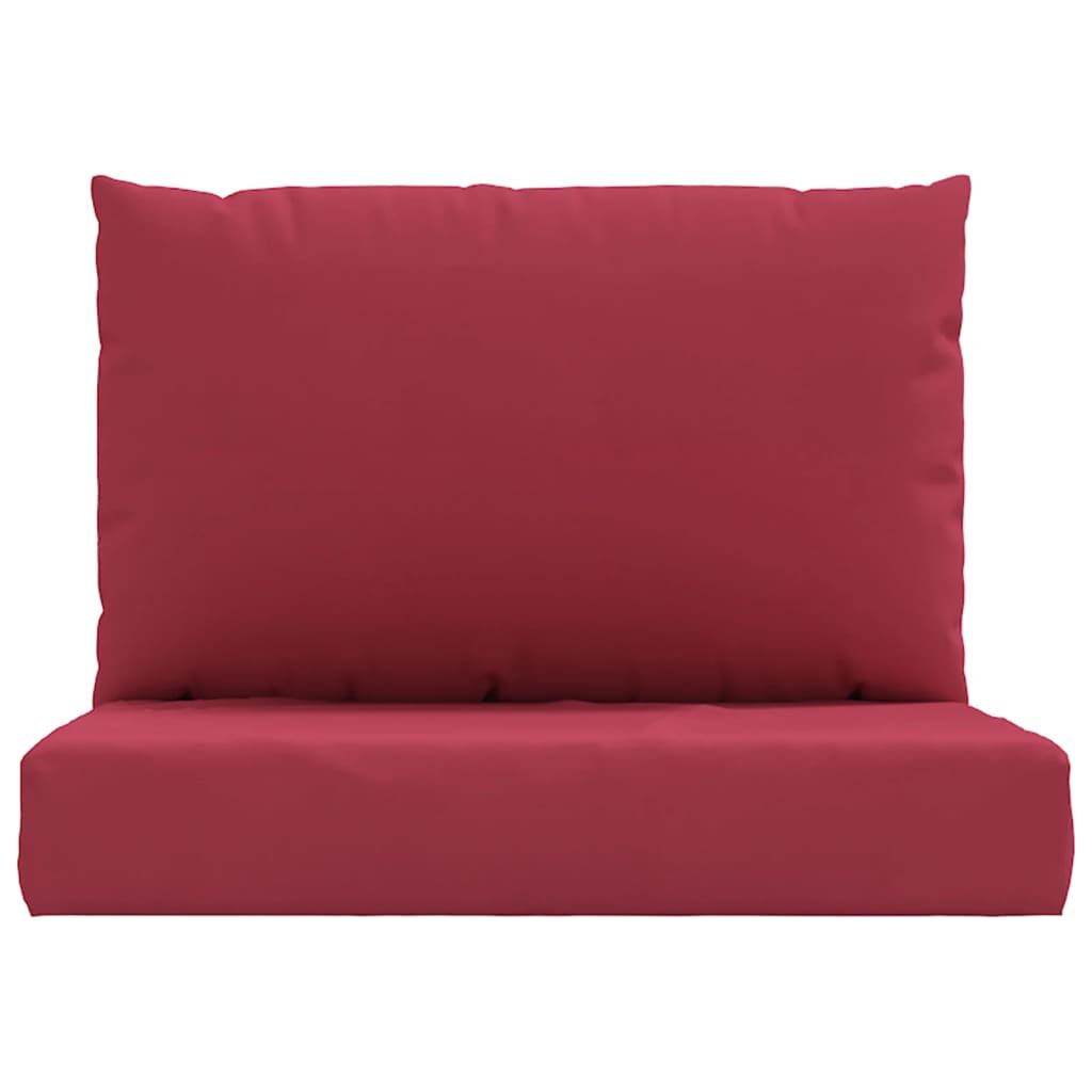Vidaxl Cojines Para Palets 2 Unidades Tela Oxford Rojo_3