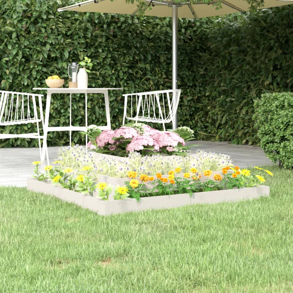 Jardinera Madera Maciza De Pino Blanco 110x110x27 Cm_1